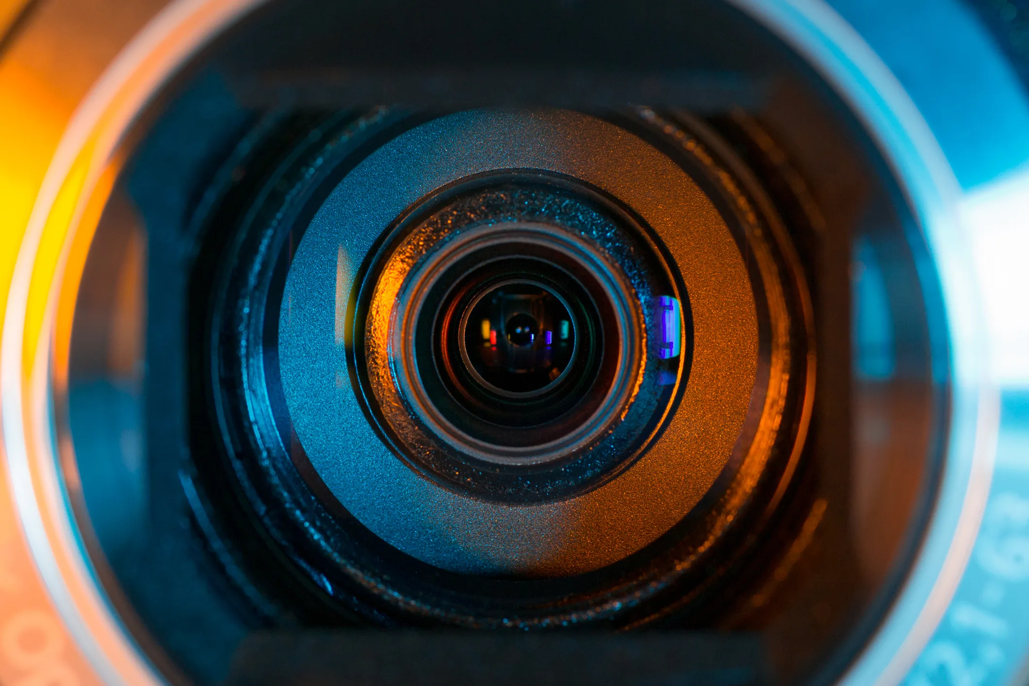 Close-up of a camera lens symbolizing strategic clarity, external perspective, and unbiased insight—core to effective reinvention and consulting approaches